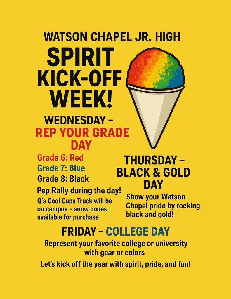 Spirit Week Flyer
