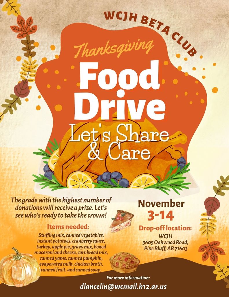 BETA Food Drive Flyer