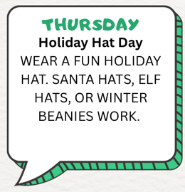 Holiday Hat Day