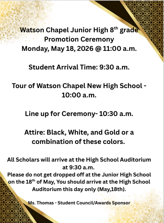 8th Grade Promotion Ceremony