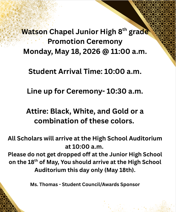 8th Grade Promotion Ceremony