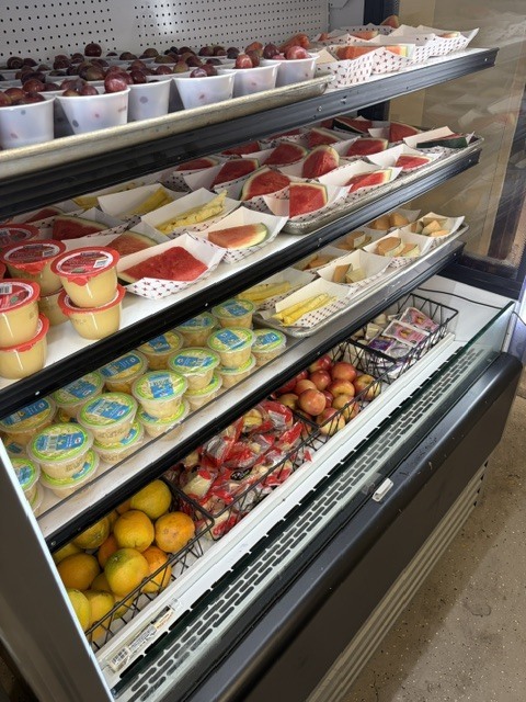 Cooler full of fruit