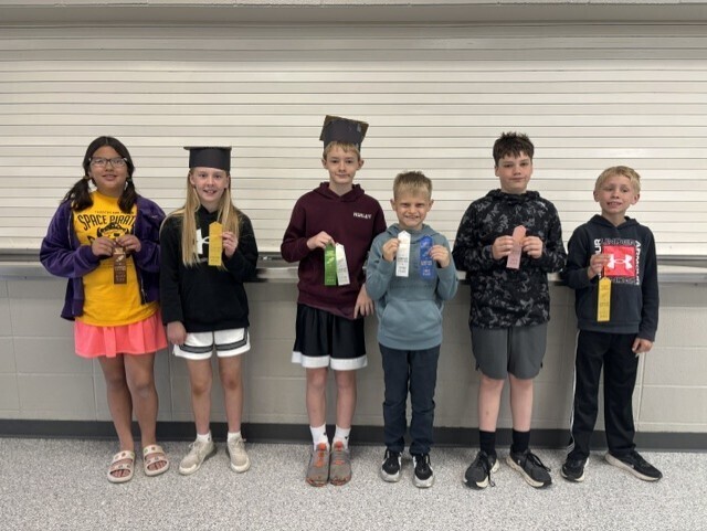 Students who placed in a throwing event.