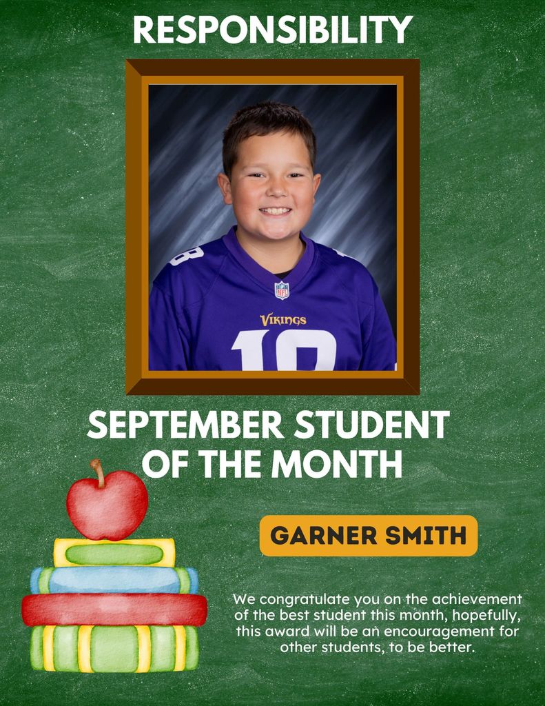 September Student of the Month
