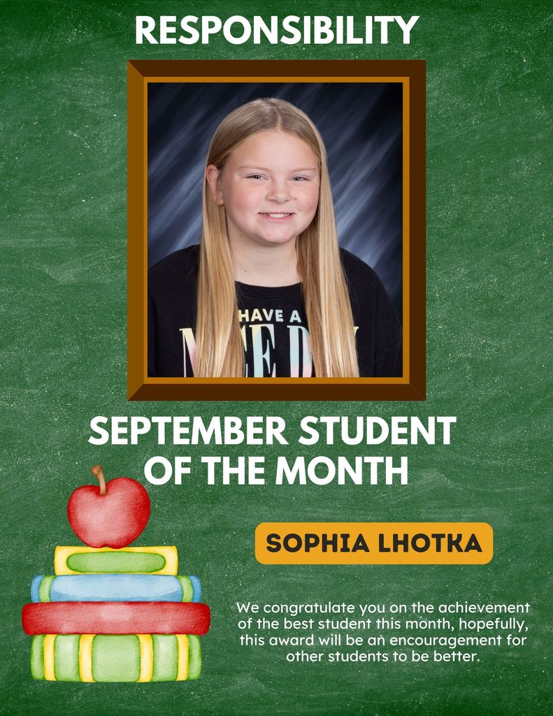 5th grade Student of the Month