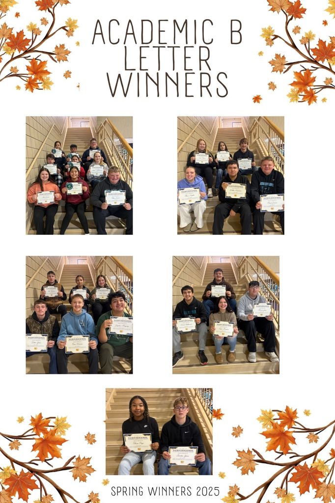 Academic B Letter Winners 