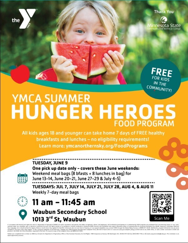 YMCA Summer Hunger Heroes Food Program