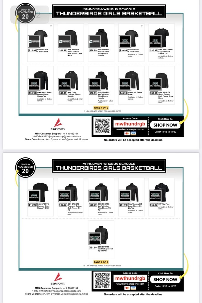 Basketball order