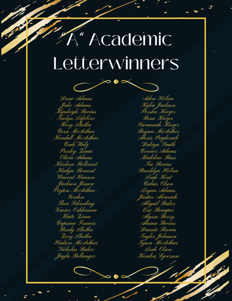 A letter winners