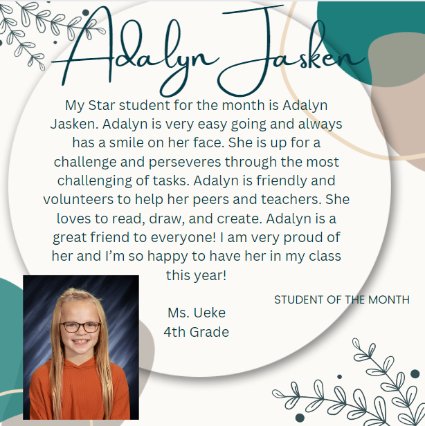 Student of the Month