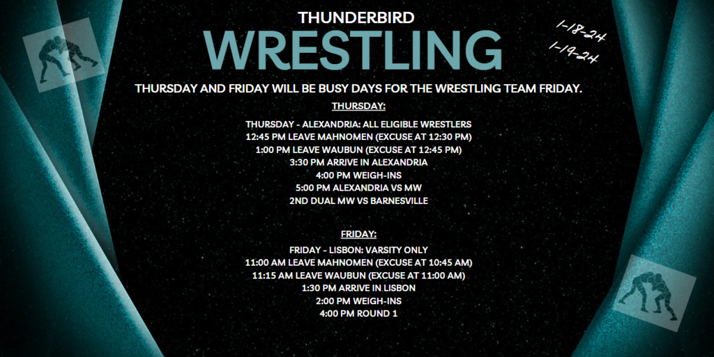 Thursday and Fri Wrestling