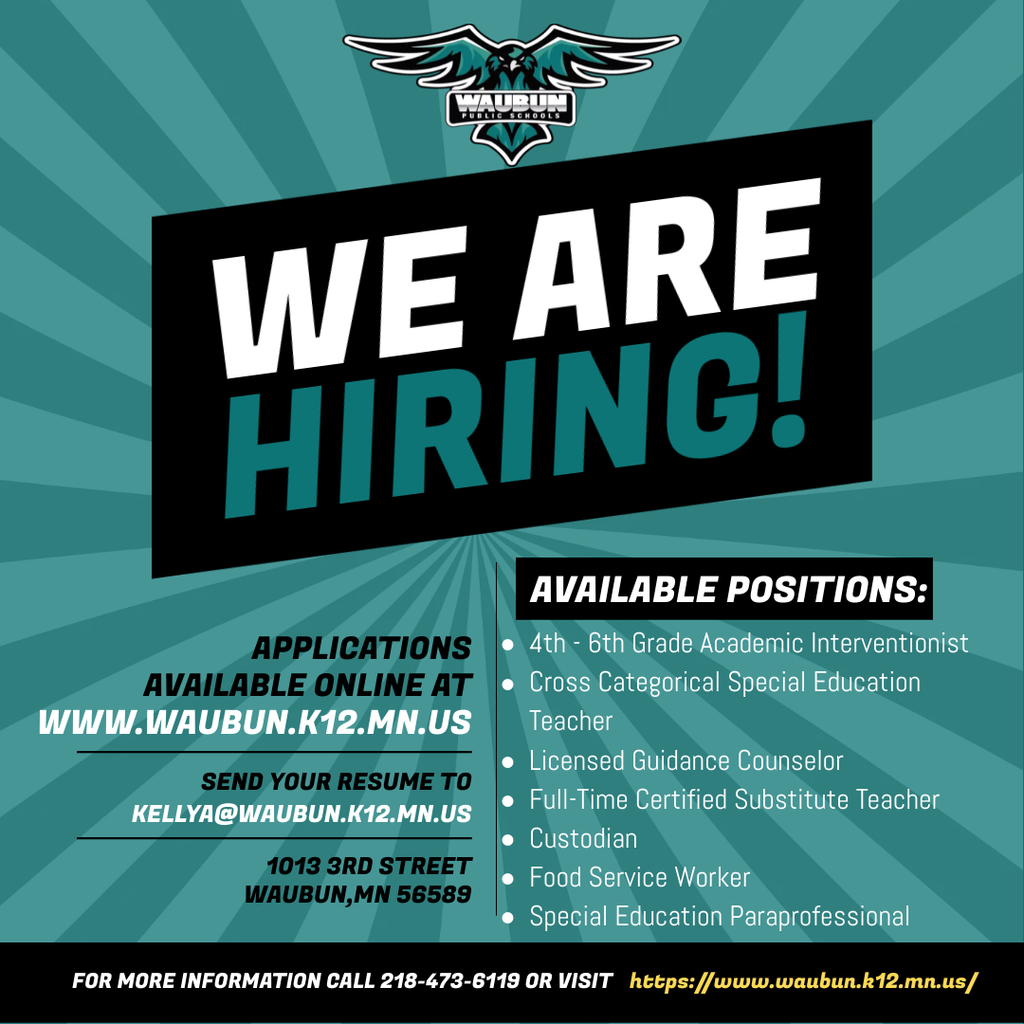 WE ARE HIRING!