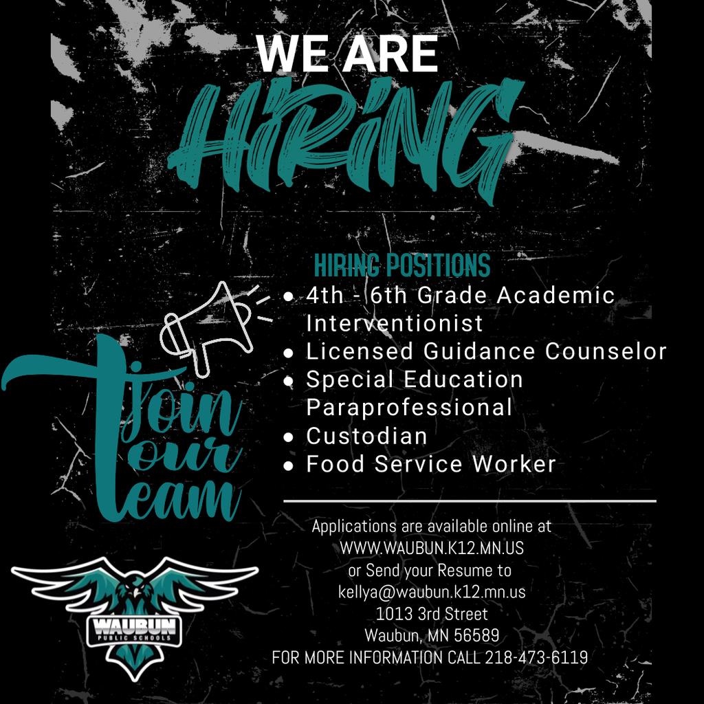 We Are Hiring!