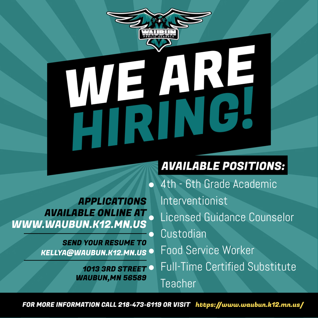 We Are Hiring!
