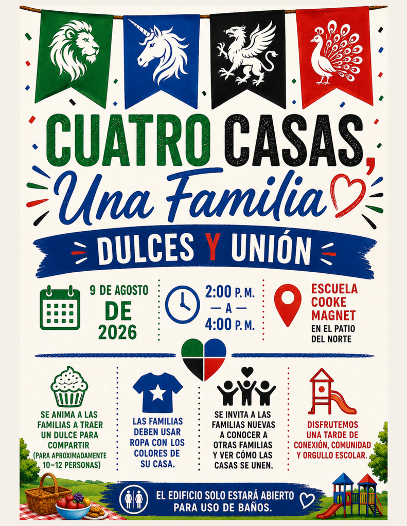 Spanish - 4 Houses 1 Family Flyer