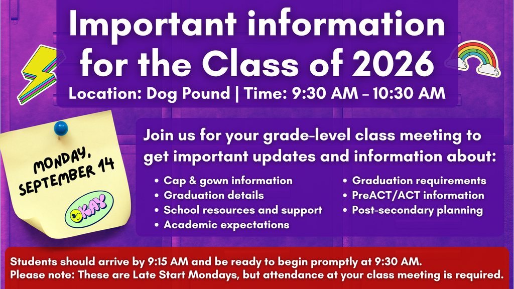 poster with information