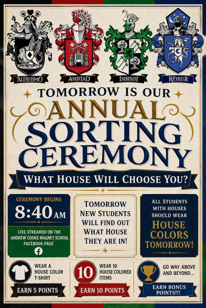 English Sorting Ceremony Flyer