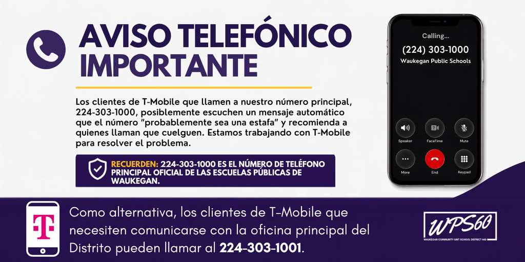 phone issue spanish