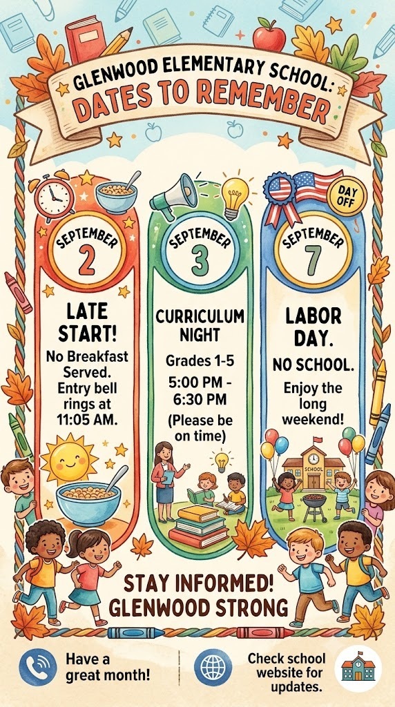 Important dates flyer-English