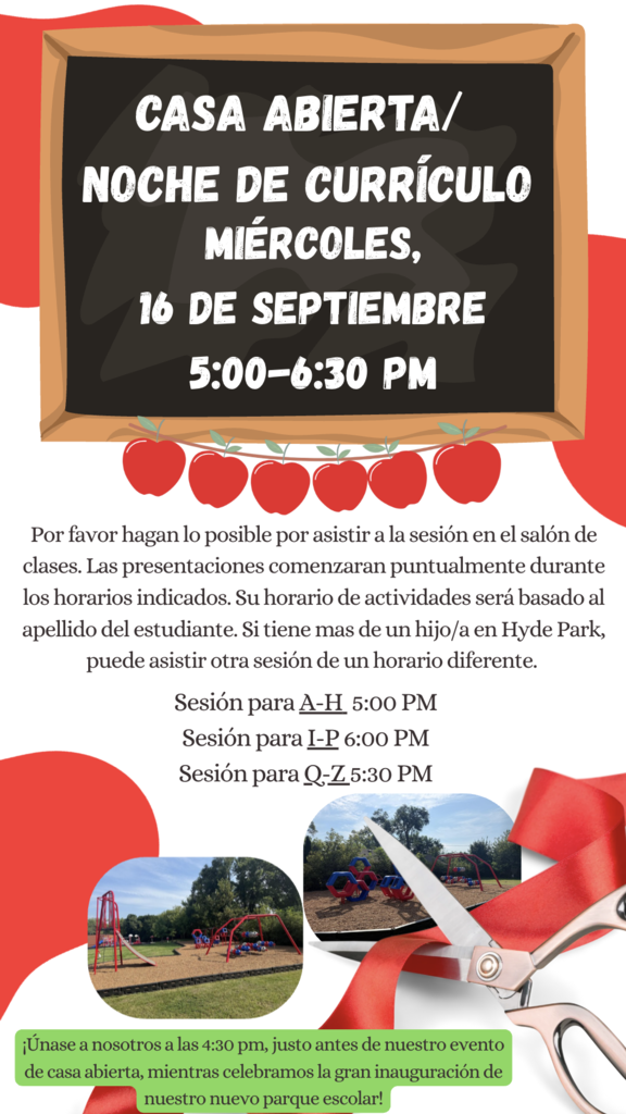 OPEN HOUSE/CURRICULUM NIGHT  