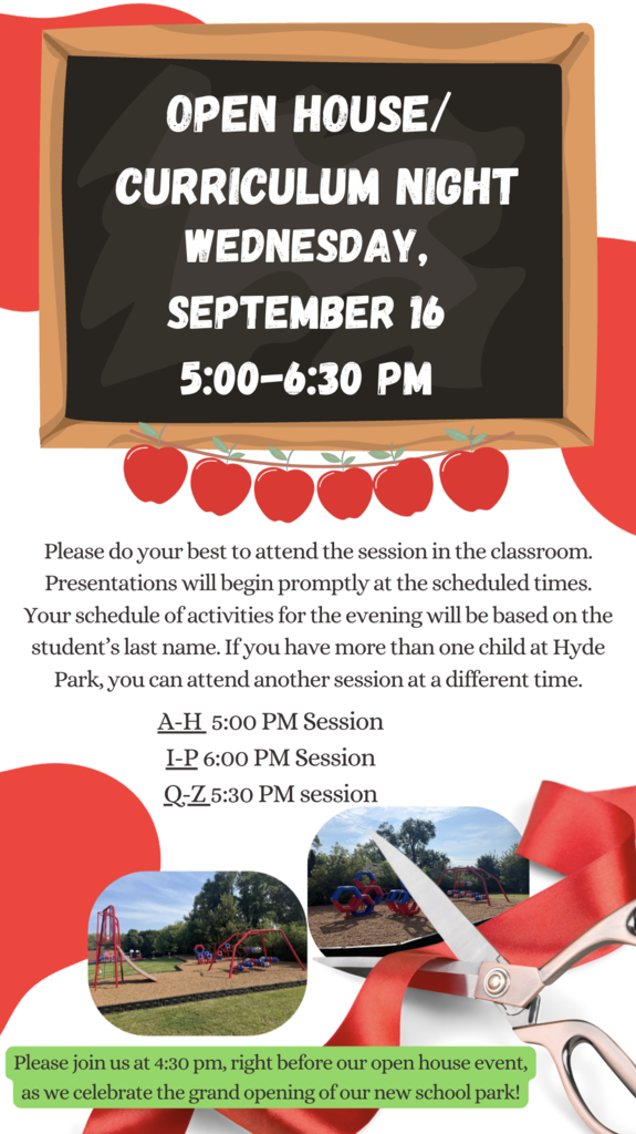 OPEN HOUSE/CURRICULUM NIGHT  