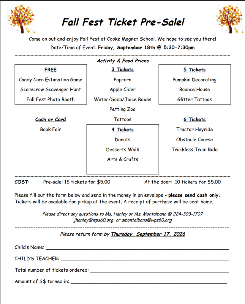 Fall Fest Pre-Sale