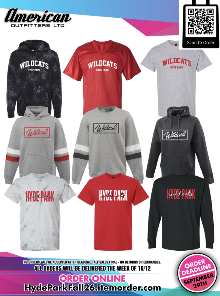Hyde Park Spirit Wear Flyer