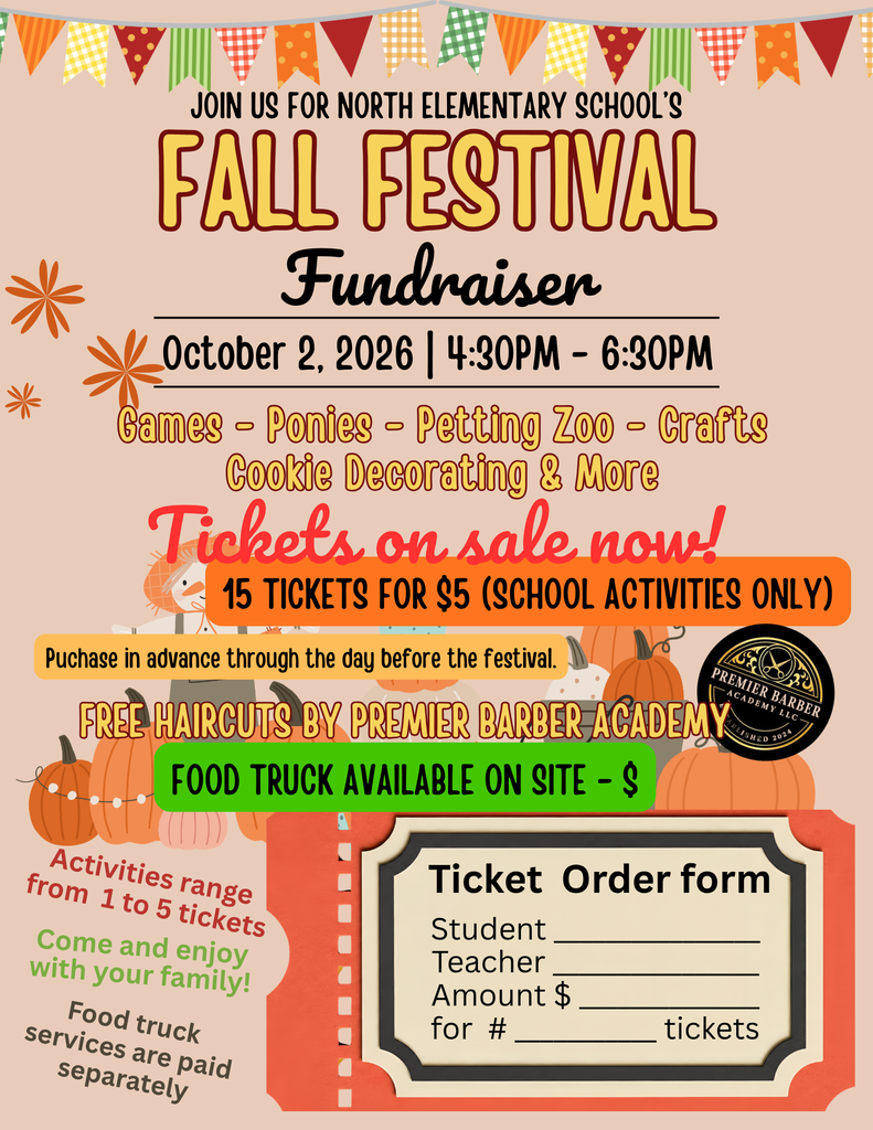 Fall Festival event, October 2nd from 4:30-6:30pm