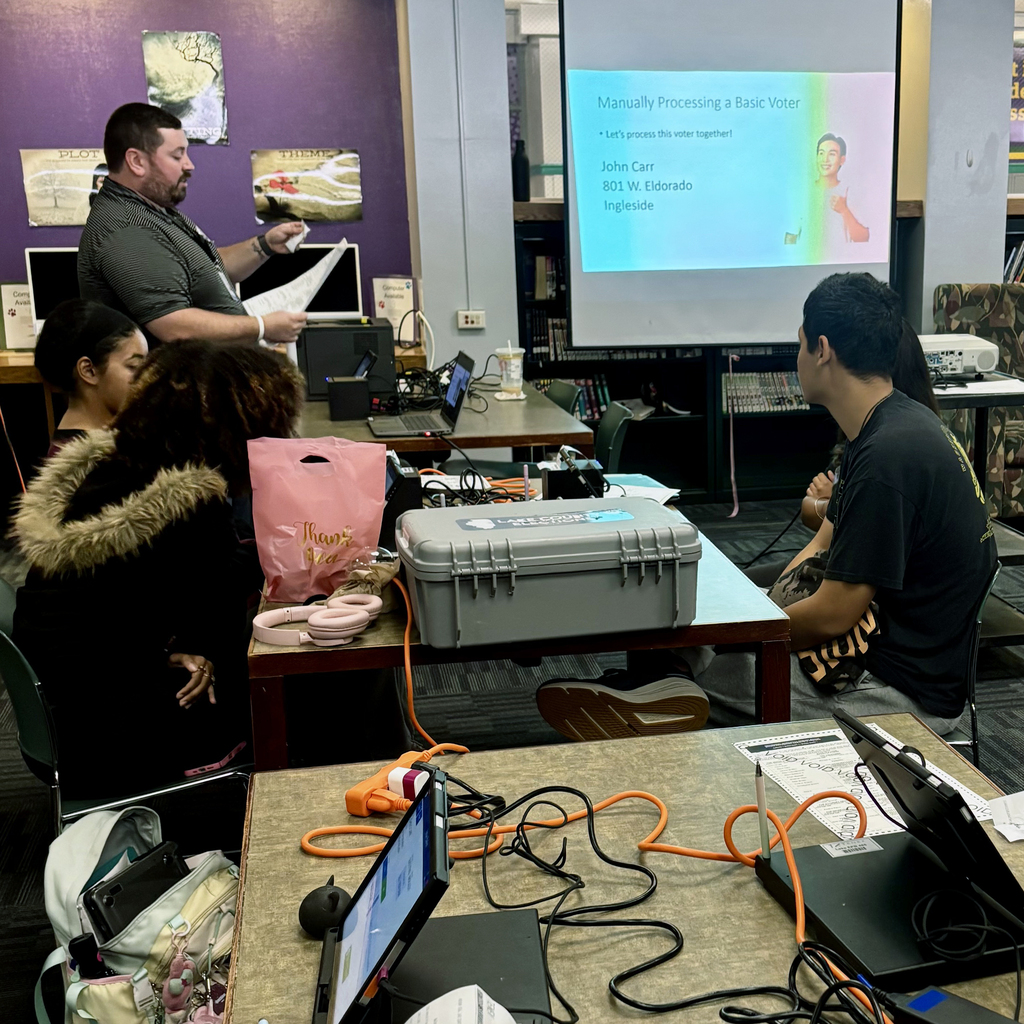 students in training