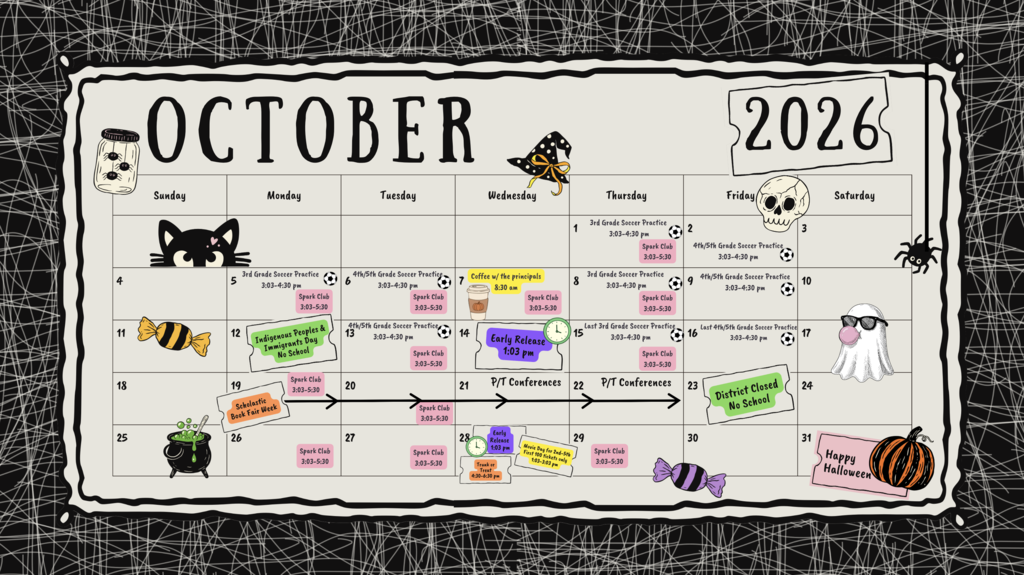 Hyde Park October Calendar 2026