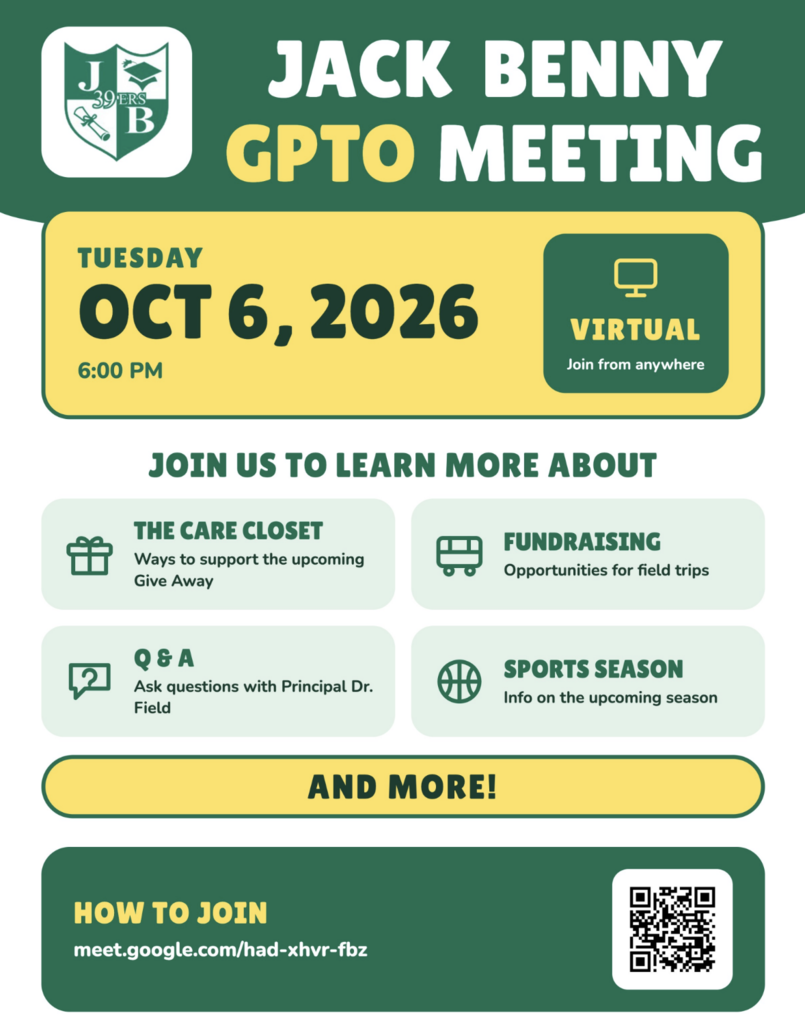 GPTO October 6 at 6:00 pm flyer