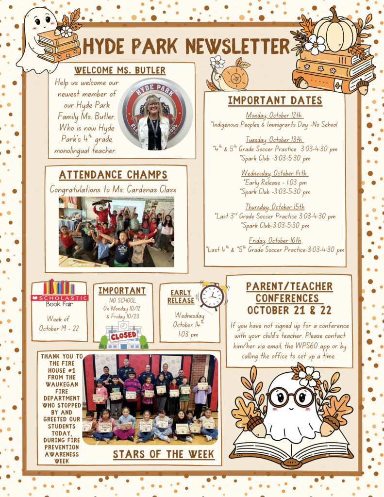 Hyde Park Newsletter 10.9.26