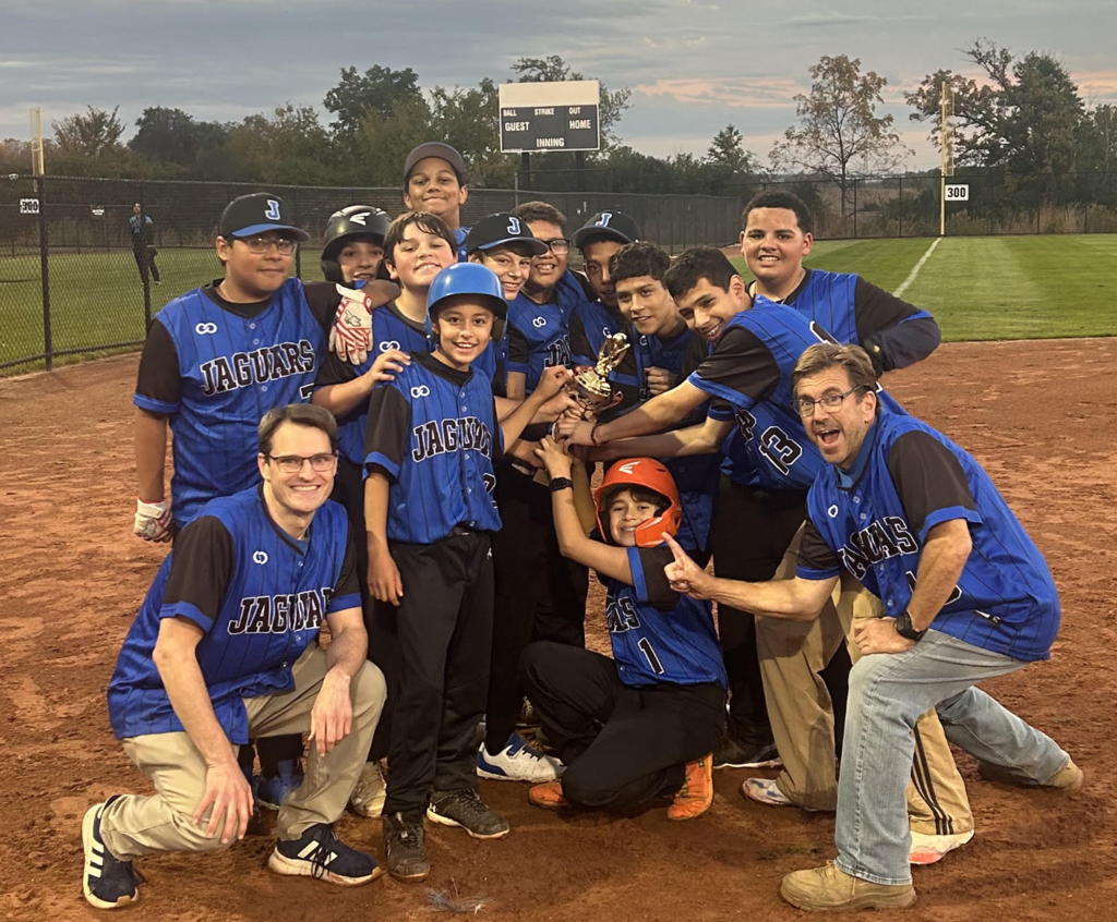 Baseball team winning!
