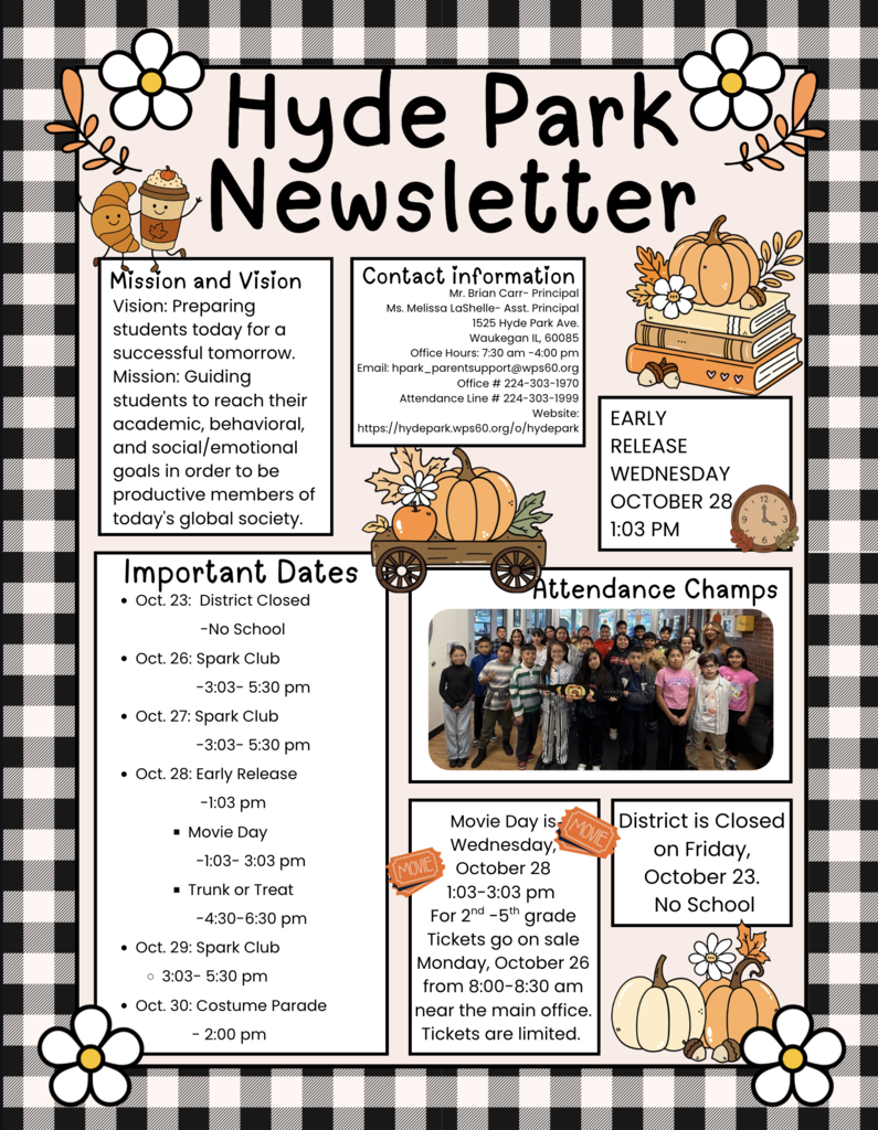 Hyde Park Newsletter 10.22.26