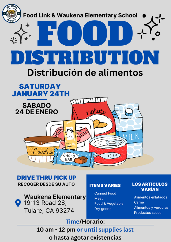 Food Distribution Saturday January 24th