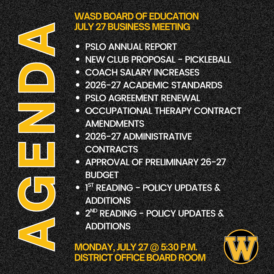 board meeting agenda for july