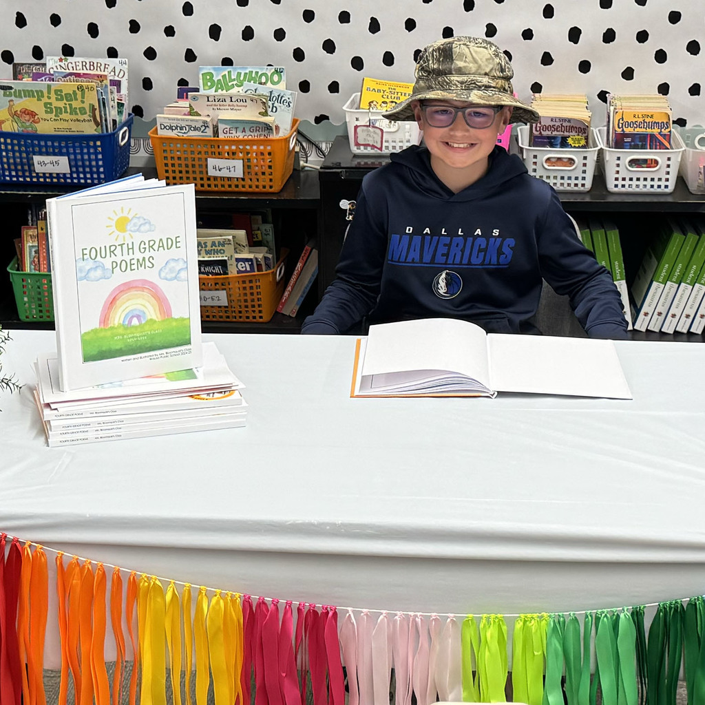 Fourth grade book signing