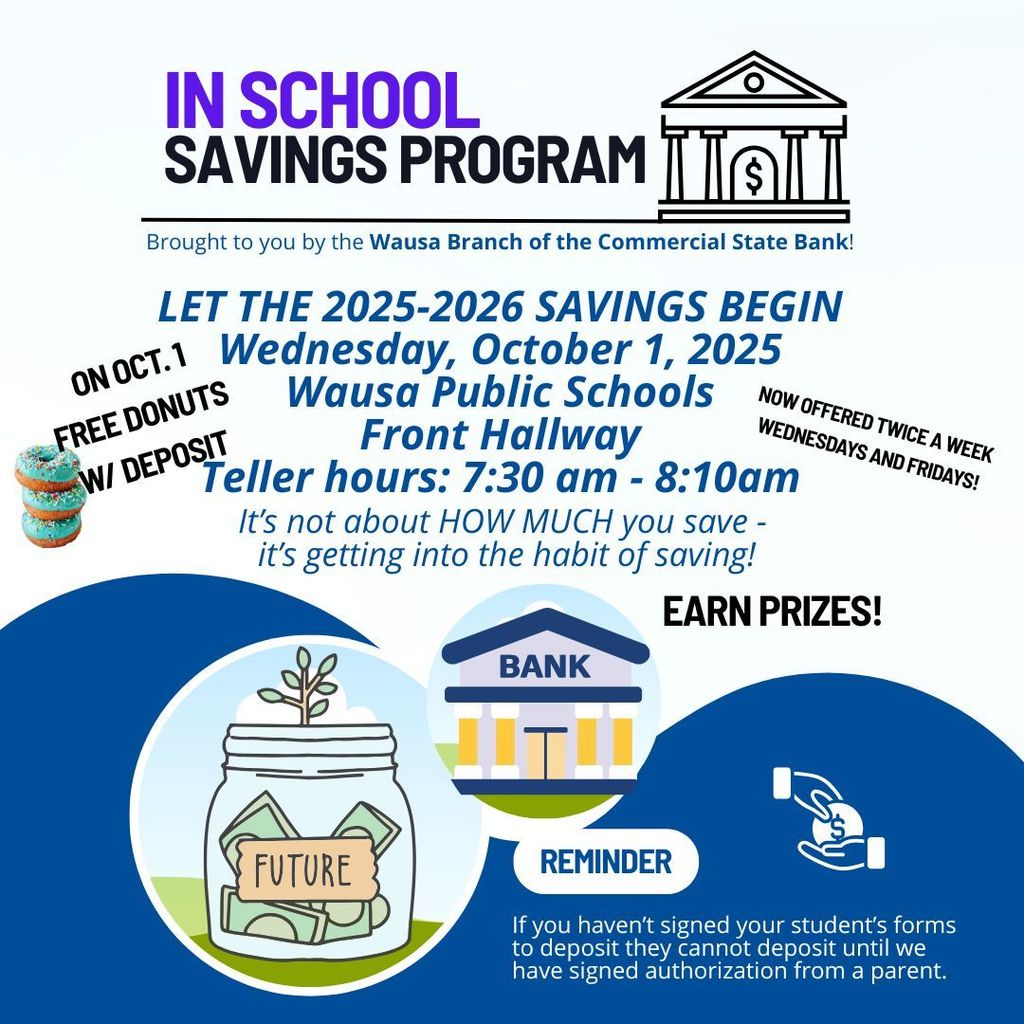 Wausa In School Savings w Commercial State Bank