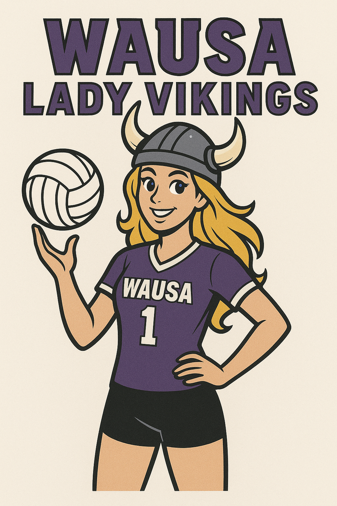 Lady Viking Volleyball picture. 