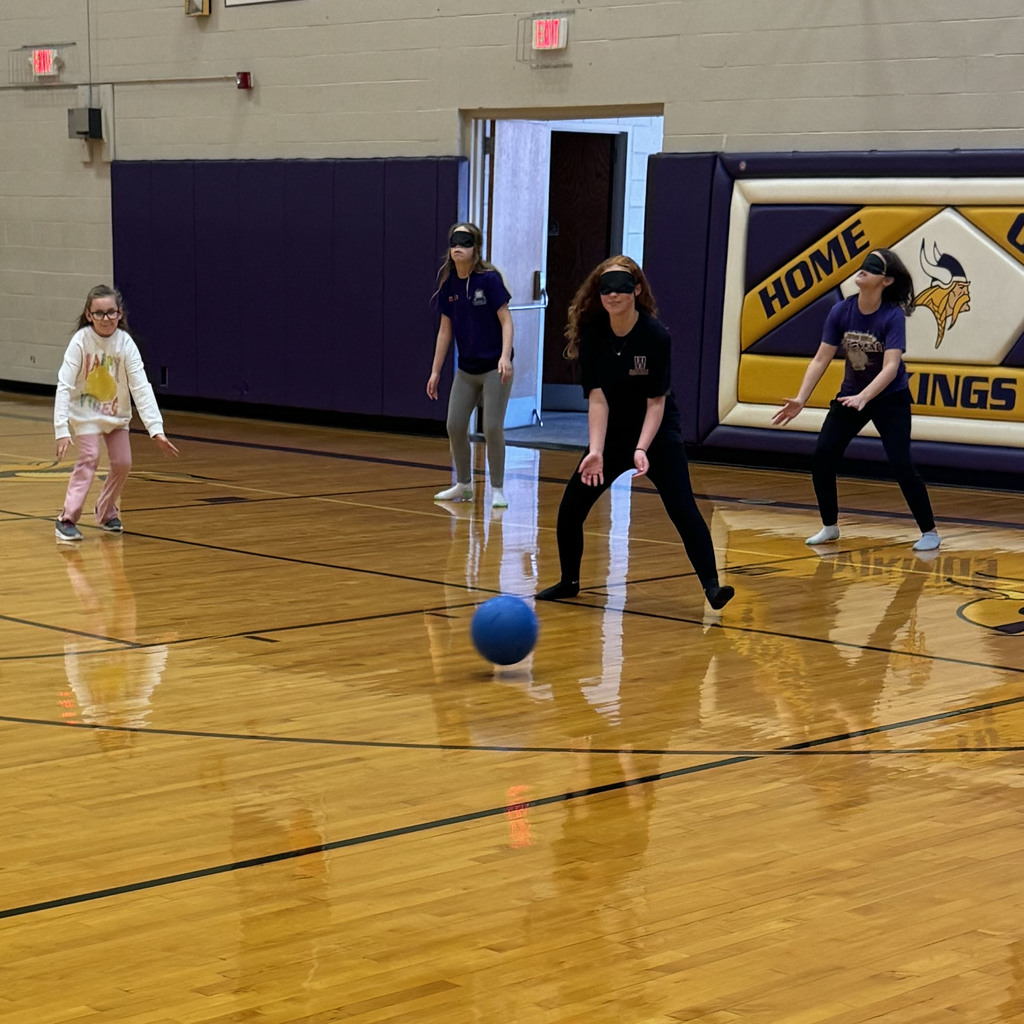 📣 Social Media Post (More Energetic)  👀➡️❌ Hearing, teamwork, communication… that’s how our 5th & 6th graders played Goalball today! With blackout goggles, tactile court lines, and a ball filled with bells, students experienced what athletes who are blind or visually impaired take on every game.  They walked away with stronger listening skills, new appreciation for adaptive sports, and a whole lot of empathy. Proud of these Vikings! 💙💛