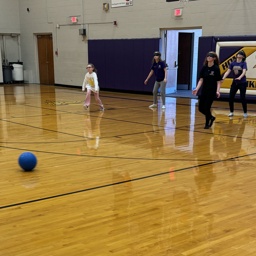 📣 Social Media Post (More Energetic)  👀➡️❌ Hearing, teamwork, communication… that’s how our 5th & 6th graders played Goalball today! With blackout goggles, tactile court lines, and a ball filled with bells, students experienced what athletes who are blind or visually impaired take on every game.  They walked away with stronger listening skills, new appreciation for adaptive sports, and a whole lot of empathy. Proud of these Vikings! 💙💛