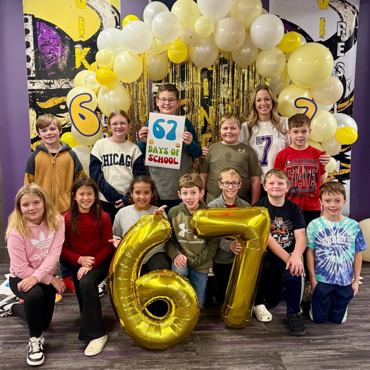 67th day of school Wausa elementary 
