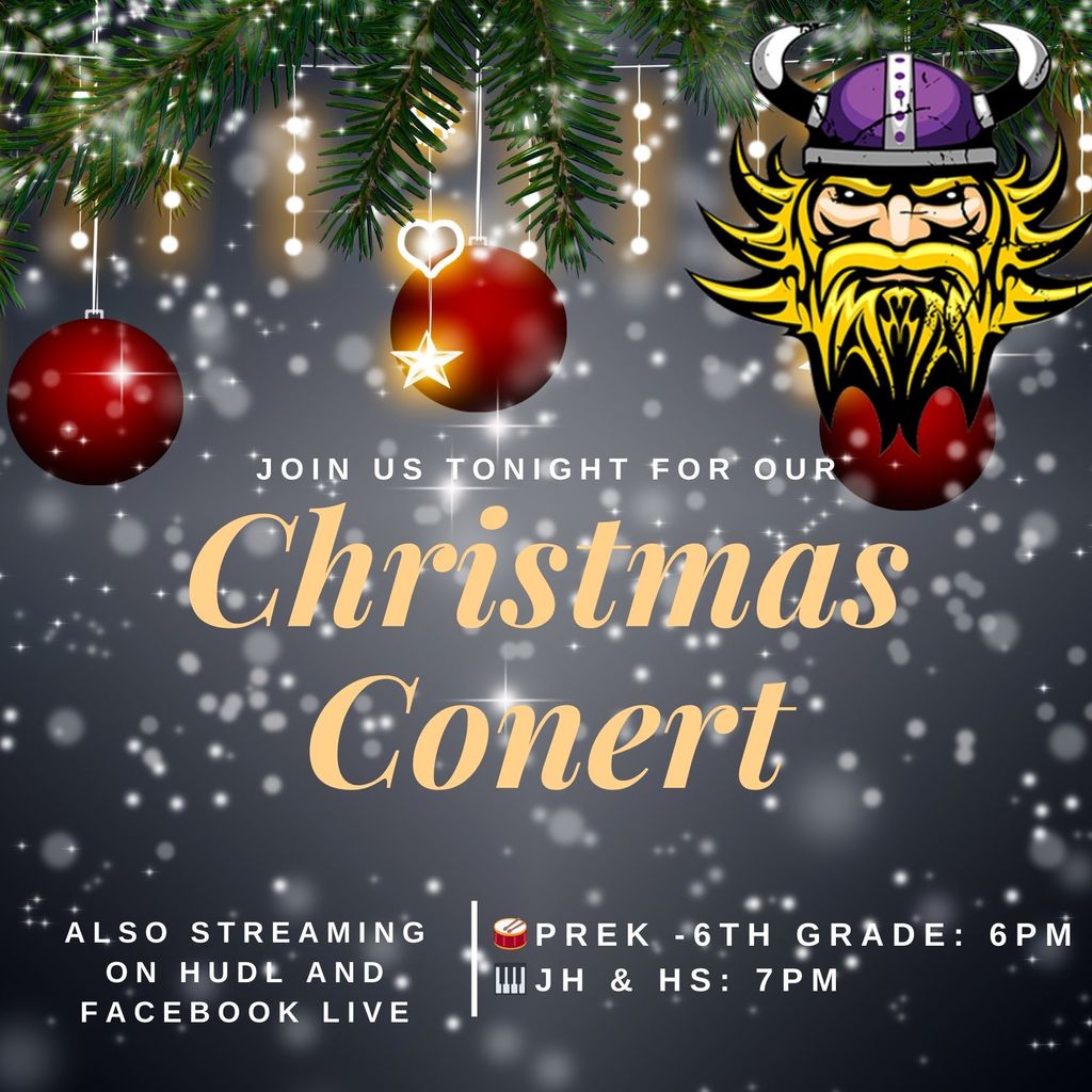 Join us tonight for our Christmas Concert at Wausa Public Schools. With the blustery winds we wanted to let grandparents know that we will be live streaming on both Hudl and Facebook tonight so no one misses out on this INCREDIBLE show Mrs. Clausen, Mrs. Burns, Mrs. Pfanstiel and Mr. Baue have assembled!