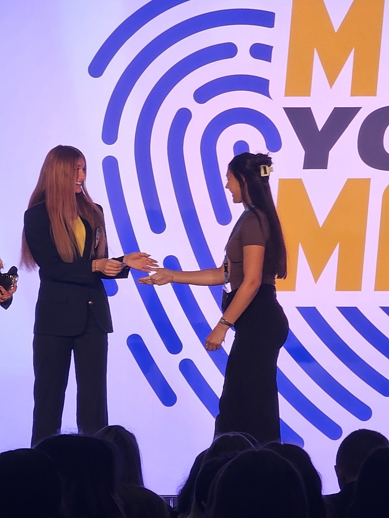 Taylor receiving the All-State Quality Member Award!