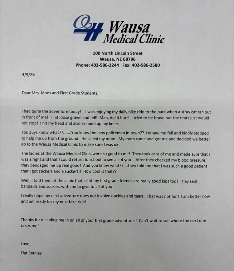 Flat Stanley Week in First Grade