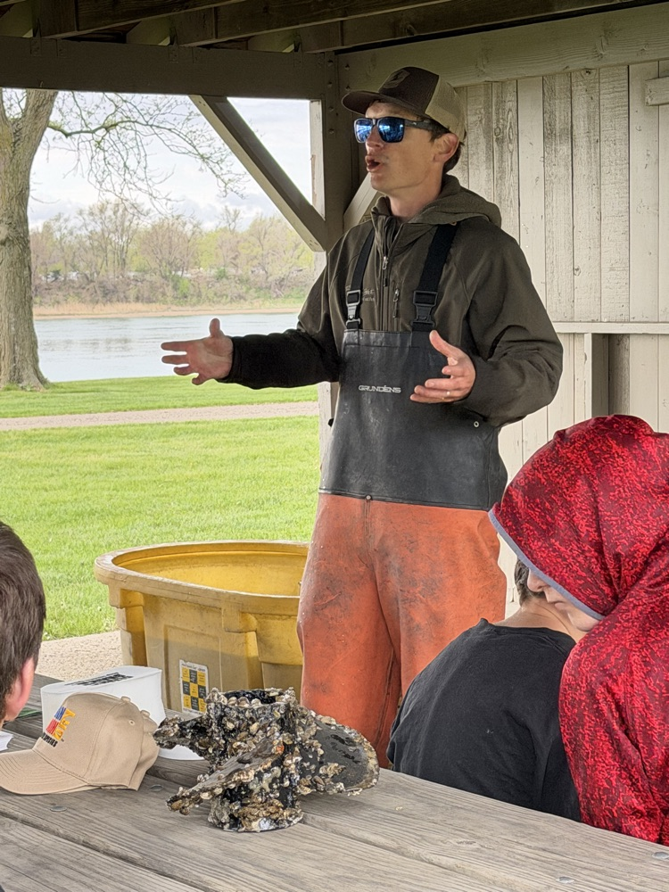 speaker talking about invasive species 