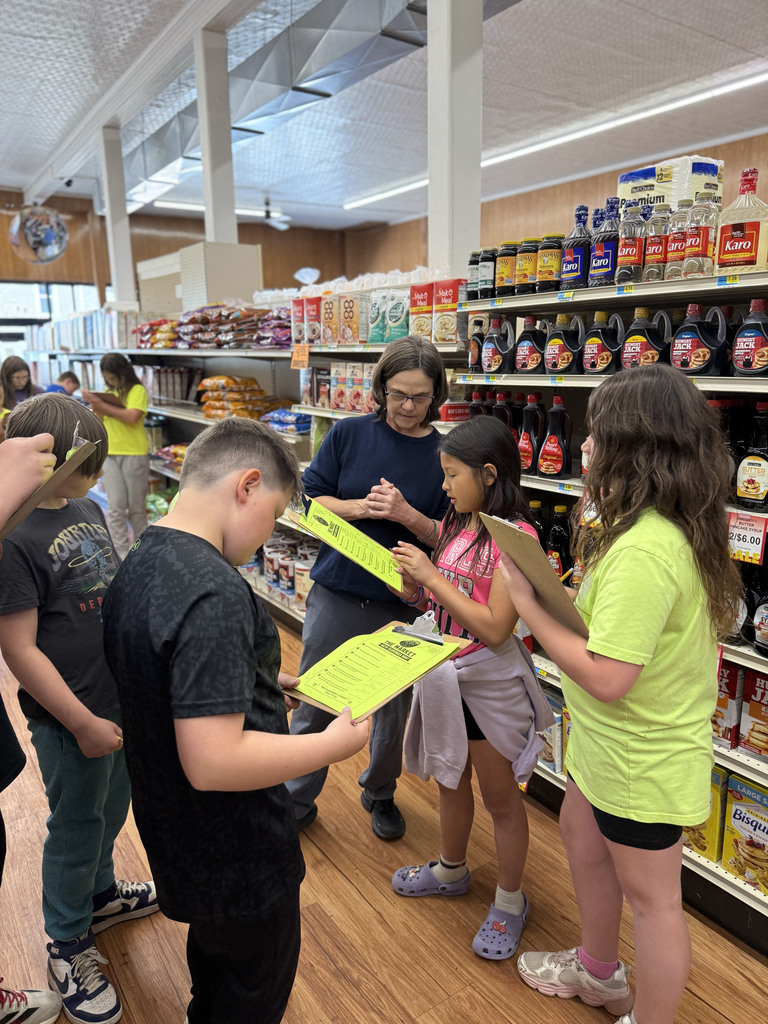4th grade had a great time visiting The Market today for Market Math! 🛒➕  A huge thank you to Josh Barney for helping create a math scavenger hunt tied directly to our 4th grade math standards. Students explored the store searching for specific items and solving real-world math problems along the way.  To celebrate all of their hard work, the kids enjoyed ice cream bars on the walk back to school! 🍦  Thank you so much to The Market for welcoming us and helping make math meaningful, engaging, and fun for our students today! Experiences like these help our students see how the skills they are learning in the classroom connect to the real world and prepare them to become confident problem-solvers far beyond 4th grade.