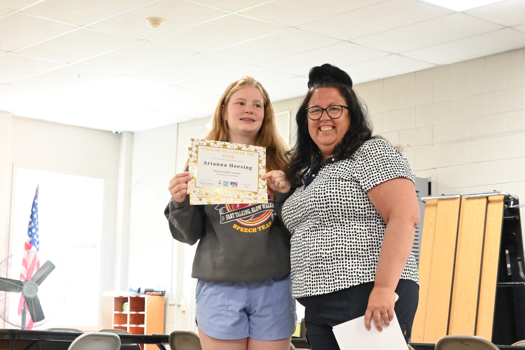 6th Grade Stellar Teller of the Year