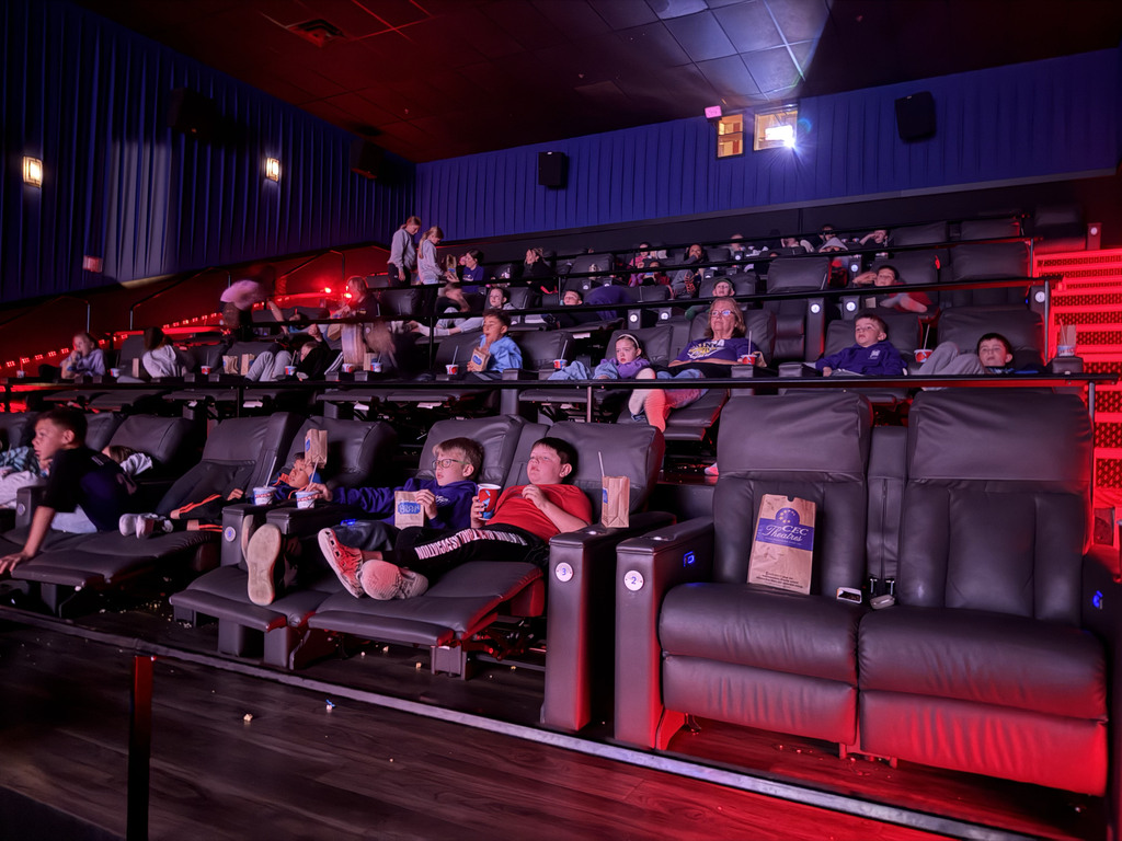 🎬🍿 What a FUN way to wrap up the school year! Today our elementary students spent their final day together enjoying field trips to see Super Mario Galaxy and The Pout-Pout Fish before heading to the YMCA for some extra adventures and fun with friends.  It has been an incredible year filled with learning, growth, laughter, and memories. We are so proud of our students and thankful for our amazing staff and families who made this year special.  Have an AMAZING summer, Vikings! ☀️💜💛