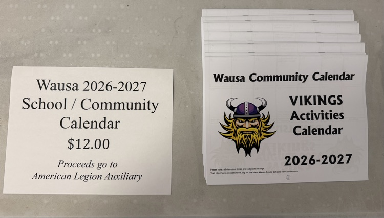 Wausa community calendars for sale $12